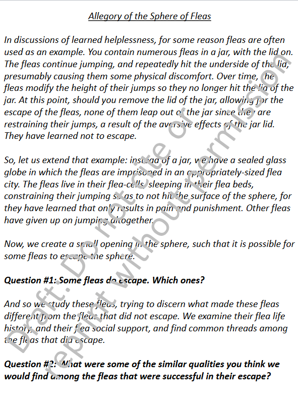 <p>Flea Scenario: What kind of opening was made in the sphere?</p>