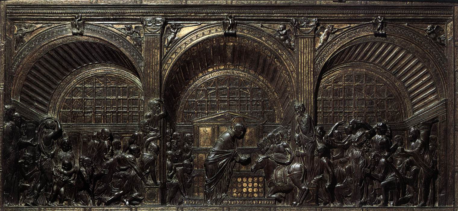 <ul><li><p>Adorned the high altar of the Basilica of St. Anthony in Padua </p></li></ul><p></p>