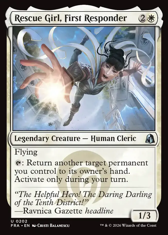 <p>Flying</p><p>{T}: Return another target permanent you control to its owner’s hand. Activate only during your turn.</p>