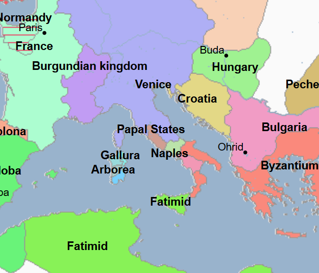 <ul><li><p>4th King of Italy and 4th and Final King of the Ottonian Dynasty</p><ul><li><p>He was the 15th Emperor of the Holy Roman Empire, the Final Emperor of the Ottonian Dynasty</p></li><li><p>He was the son of Henry “The Troublemaker,” Duke of Bavaria</p></li><li><p>Another King, an outsider of the Holy Roman Empire, ruled Italy alongside him named “Arduin” until about halfway through the namesake’s reign <for my purposes, “Arduin” also will be designated the “4th” King of Italy></p></li></ul></li><li><p>He responded to the various threats facing his reign and empire by seeking the support of the Church</p><ul><li><p>He sought to make the Church servants to the Holy Roman Emperors</p></li><li><p>He granted land and titles to bishops and abbots lavishly to persuade them to submit to the Holy Roman Empire</p></li></ul></li></ul><ul><li><p>He travelled to Rome to have himself crowned Holy Roman Emperor on the steps of St. Peter’s by Pope Benedict VIII</p><ul><li><p>The Pope asked him if he would be a faithful defender of the Church, to which he responded in the affirmative</p></li><li><p>The Pope placed in his hand a golden orb surmounted by a cross, symbolic of his rule over the world’s empire</p></li><li><p>After his coronation at Pavia, a quarrel developed between those who accompanied him and the people of Pavia, which grew into a full-scale battle in which much of the city of Pavia was burnt and hundreds of citizens were slaughtered</p></li><li><p>He married Cunigunde, the daughter of the count of Luxembourg</p><ul><li><p>He and his wife were admitted into the church and anointed</p></li></ul></li><li><p>He was pious, well-meaning, but had poor health</p></li><li><p>He was destined for the Church when his predecessor died without children and when the Bavarians and Franks called</p></li><li><p>When Pope Benedict VIII was deposed by antipope Gregory VI, he had Gregory VI deposed and Pope Benedict VIII reinstated</p></li></ul></li><li><p>Upon his assumption to the throne, he faced endless struggles to contain rebellions and feuds by powerful nobles</p><ul><li><p>Via concessions and favors, he won the dubious allegiance of Saxons, Lotharingian, Thuringians, and Swabians</p></li><li><p>He also faced multiple wars on every frontier in which</p><ul><li><p>Boleslaw of Poland seized lands to his east</p><ul><li><p>This conflict began after he invaded Poland with the hopes of recreating the Frankish Carolingian Empire, backed by his nobles</p></li><li><p>However, he was unable to defeat Boleslaw and Poland was forced to sign the unfavorable treaty, the Peace of Bautzen, in which Boleslaw’s gains were consolidated</p></li></ul></li><li><p>The Count of Flanders moved to seize Lotharingia</p></li></ul></li></ul></li></ul><ul><li><p>When he died, the Lombards revolted against the Holy Roman Empire</p></li></ul><p></p>