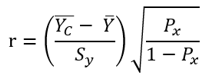 <p>Correlation between performance on the item and performance on the total test (technically performance on the total test excluding the item)</p>