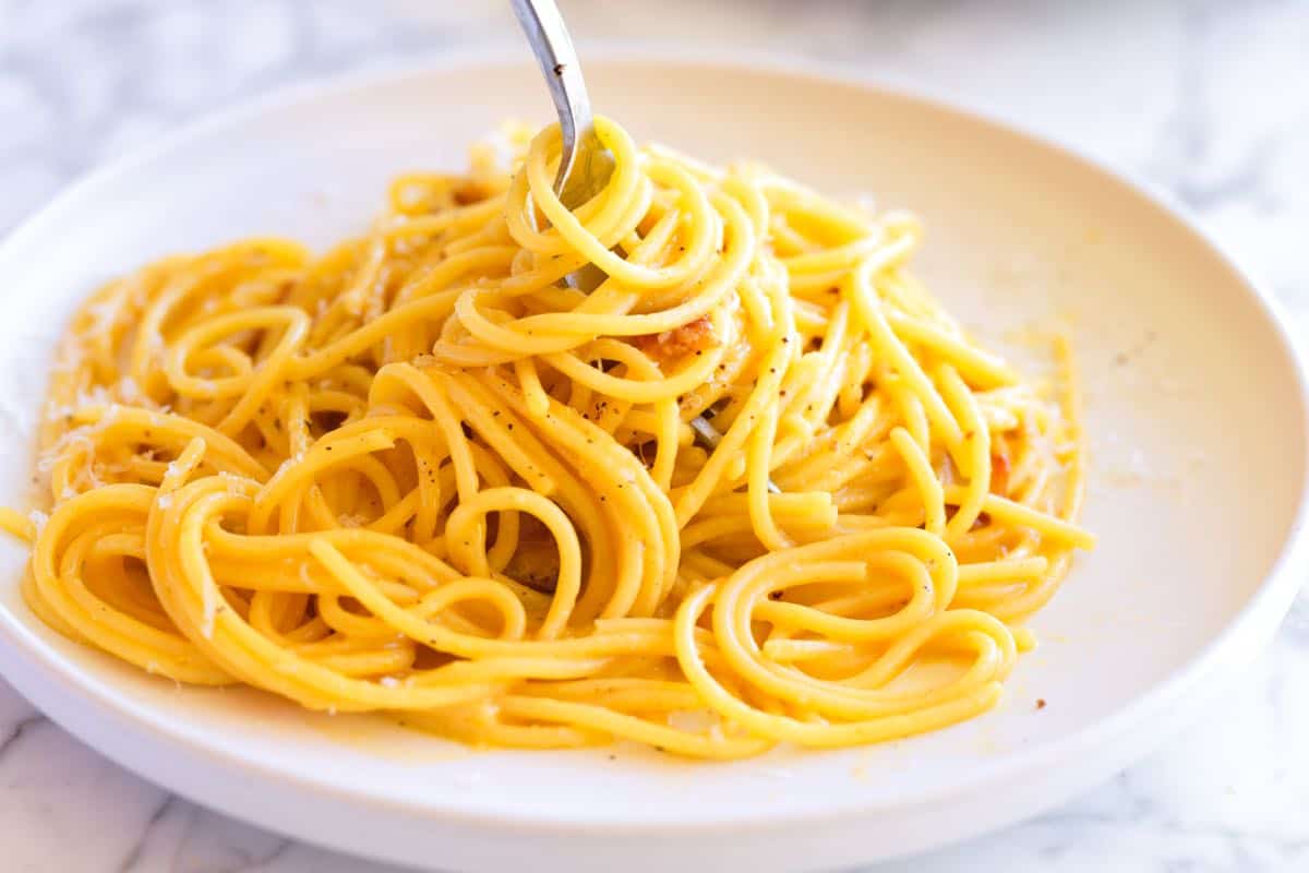 <p>An Italian dish consisting of dough made from durum wheat and water, extruded or stamped into various shapes.</p>