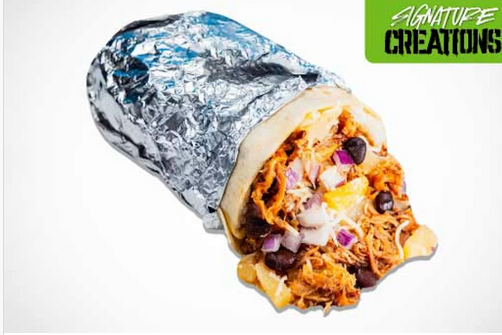 <p>Aloha Pineapple Pork Burrito</p>