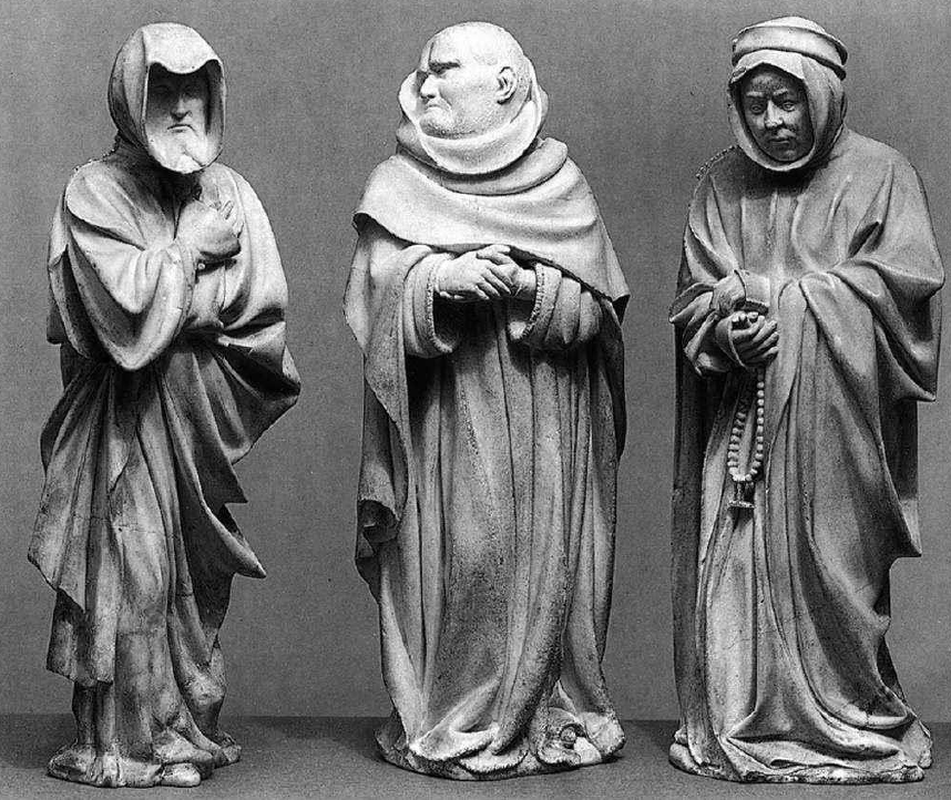 <p><strong>Truchlící - z náhrobku Filipa II. Smělého </strong></p><p>Claus Sluter a jeho synovec </p><p>1390 - 1406 </p>