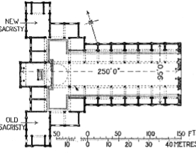 <p>Brunelleschi</p><p>Florence</p><p>early 1420s</p><ul><li><p>Harmonic ratios</p></li><li><p>Square elements</p></li></ul><p></p>