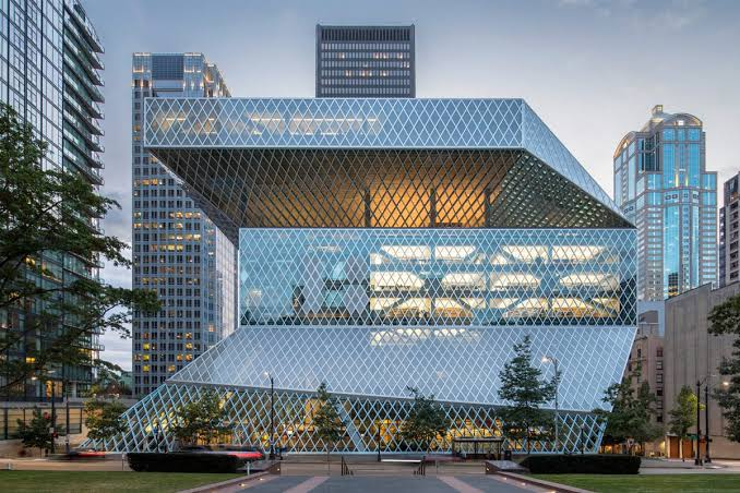 <p>seattle central library</p><p>by rem koolhaas</p><p>2004</p><p>deconstructivism</p>
