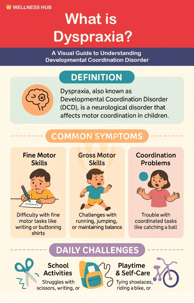 <p>A condition that affects <strong>physical coordination.</strong> It can be developmental or acquired</p>