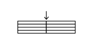 <p>separates the music into measures</p>