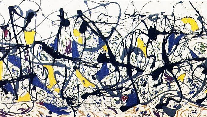 <p>Summertime No. 9A; Pollock; Modern Art (Abstraction)</p>