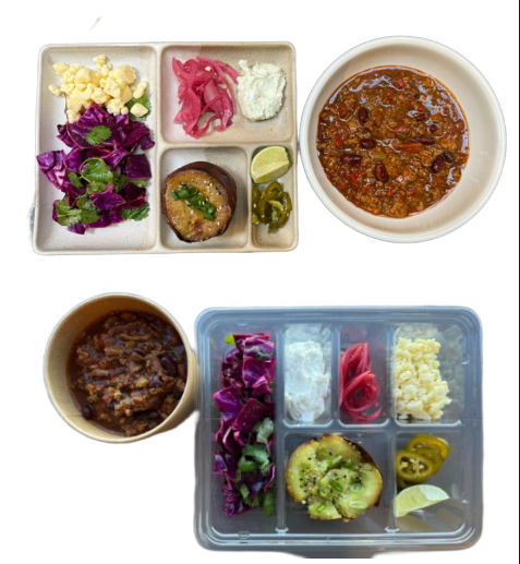 <p>Dr. Huberman developed, taste-tested, and approved the ultimate protein-packed meal: a nutrient-dense chili made with organic turkey, fiber-rich kidney beans, and a blend of five chilis. Build your perfect bowl by mixing and matching six garnishes: Japanese sweet potato, pickled cabbage, lime crema, Hook's 2-yearn aged cheddar, pickled jalapeños, and fresh cilantro.</p><p>Modification options: None</p><p>Allergens: Dairy, Seeds (poppy), Sesame, Soy (in lime crema)</p>