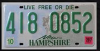 <p>New Hampshire, 1</p>