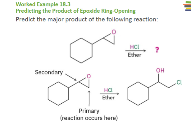 <ol><li><p>Acid or base?</p></li><li><p>Where does the attack occur?</p></li><li><p>Draw product</p></li></ol><p><strong>A base opening is SN2-like no matter what:</strong></p>