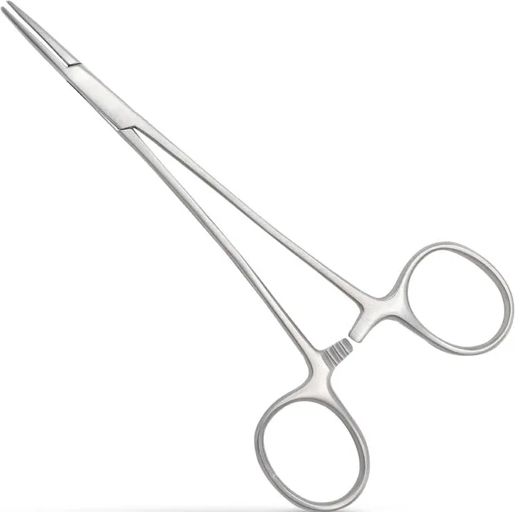 <p><mark>provides a direct, linear working axis ideal for clamping small blood vessels, securing sutures, or gripping delicate tissues when an angled approach isn't necessary</mark></p>