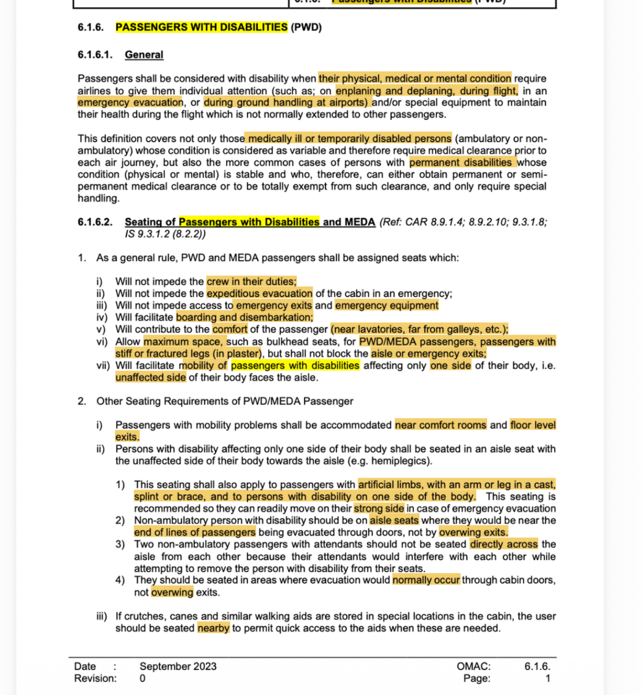 <p>PASSENGER W/ DISABILITIES (PWD) 1</p>