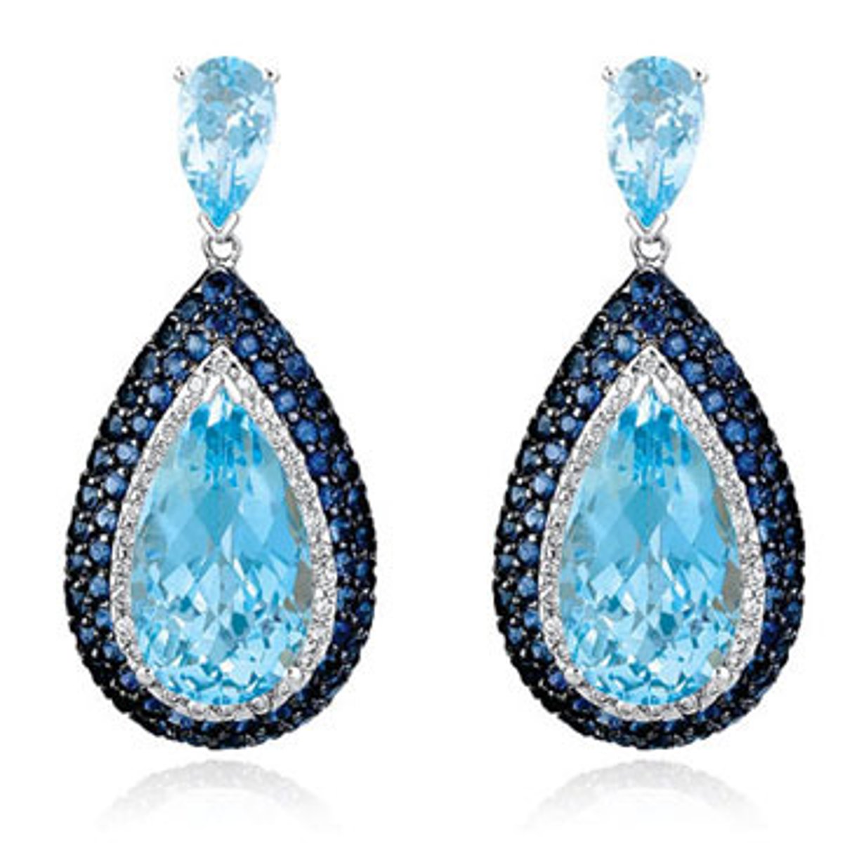 <p>the earrings are blue</p>