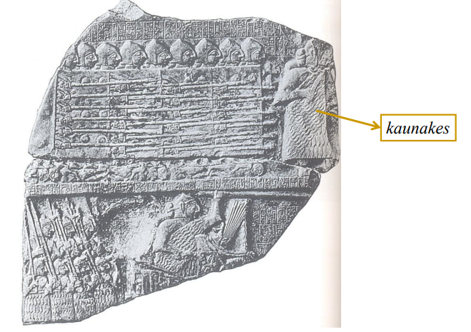 <p>“Estela de los buitres” campaña de Eannatum de Lagash contra Ush de Umma (c. 2450)</p>