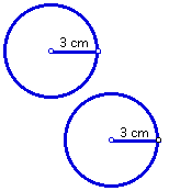 <p>Circles that have the same radius.</p>
