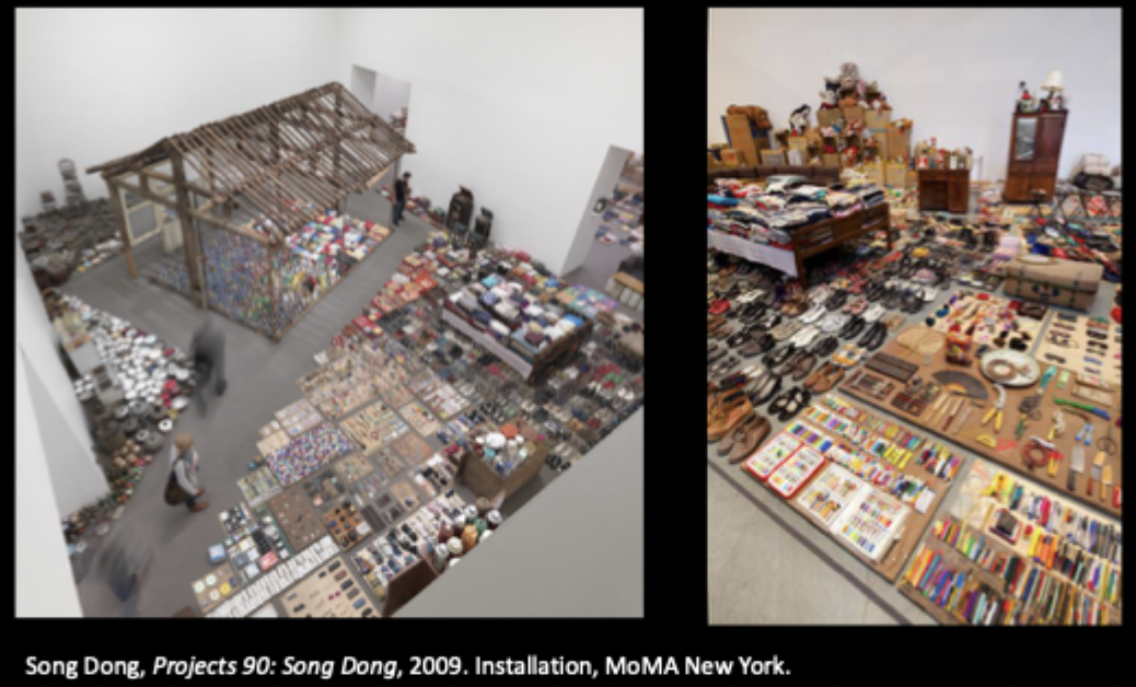 <p>Song Dong, Projects 90: Song Dong, 2009. (compare and contrast)</p>
