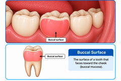 <p>The surface of a posterior tooth (premolars and molars) that faces the cheek.</p>