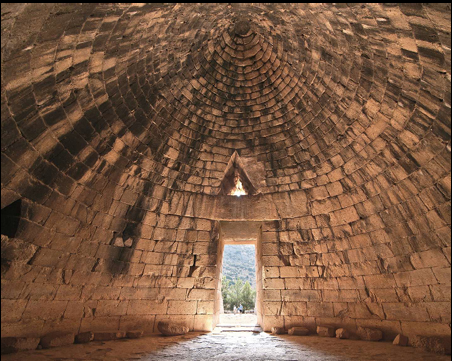 <p>Interior of the Treasury of Atreus Tholos Tomb</p>