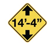 <p>Indicates the <mark data-color="red" style="background-color: red; color: inherit;">maximum height clearance allowed</mark> under an overpass or structure.</p>