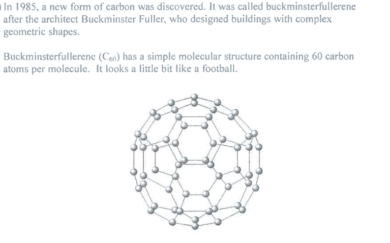 <ul><li><p><strong>M1:</strong> <strong>not a giant structure</strong></p></li><li><p><strong>M2:</strong> <strong>weak intermolecular attractions</strong> (<strong>between C<sub>60</sub> particles</strong>) <strong>are easily overcome</strong></p></li><li><p><strong>Ignore:</strong> "<strong>simple molecular</strong>" <strong>as given in Qu</strong> (Question)</p></li></ul><p></p>