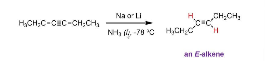<p>Na or Li</p><p></p><p>NH3, at low temperatire. </p>