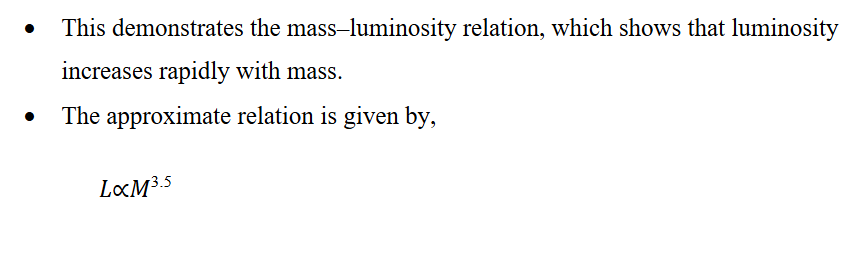 <p><span style="color: rgb(255, 249, 249);">How do the masses of stars along the main sequence illustrate the mass–luminosity relation?<br>Binary star systems allow astronomers to determine stellar masses accurately./1 </span></p>