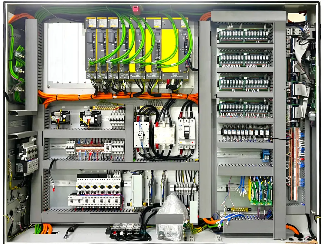 <p>A PLC is an industrial digital computer designed for the automation of electromechanical processes, such as control of machinery on factory assembly lines, amusement rides, or lighting fixtures.</p>