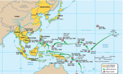 <p>(geography English) di chuyển lần lượt từ đảo này sang đảo khác</p><p>Ví dụ: Early settlers travelled through the region by island-hopping.</p>