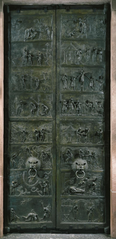 <p>Doors with relief panels </p>