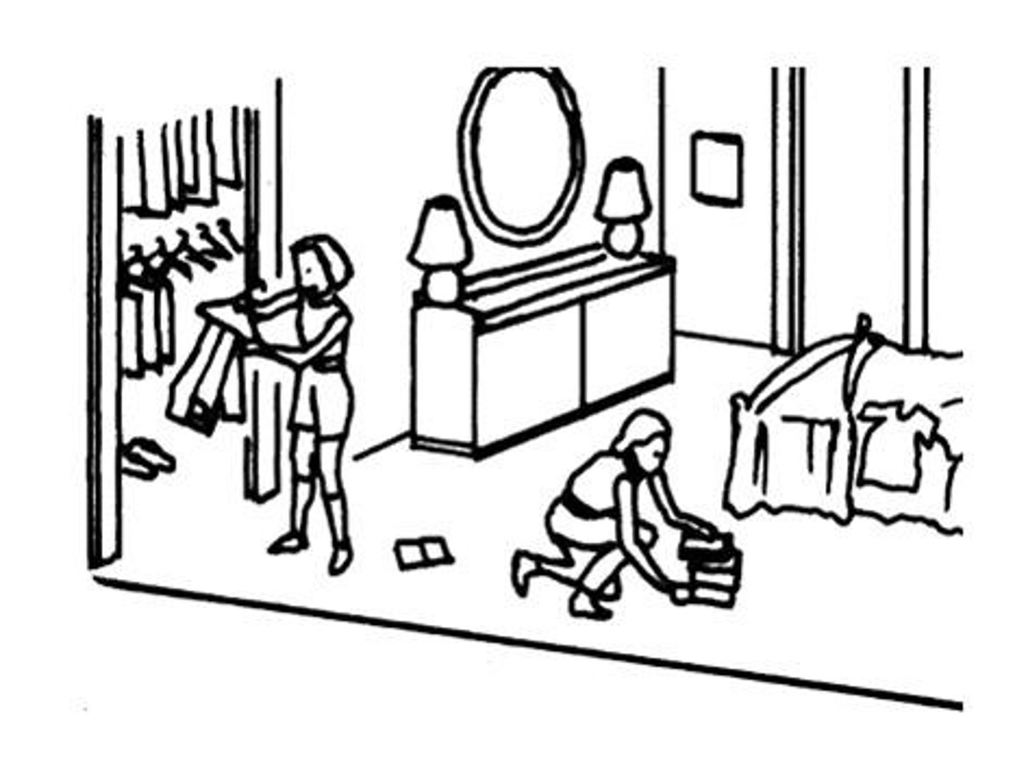 <p>arreglar / ellas</p>