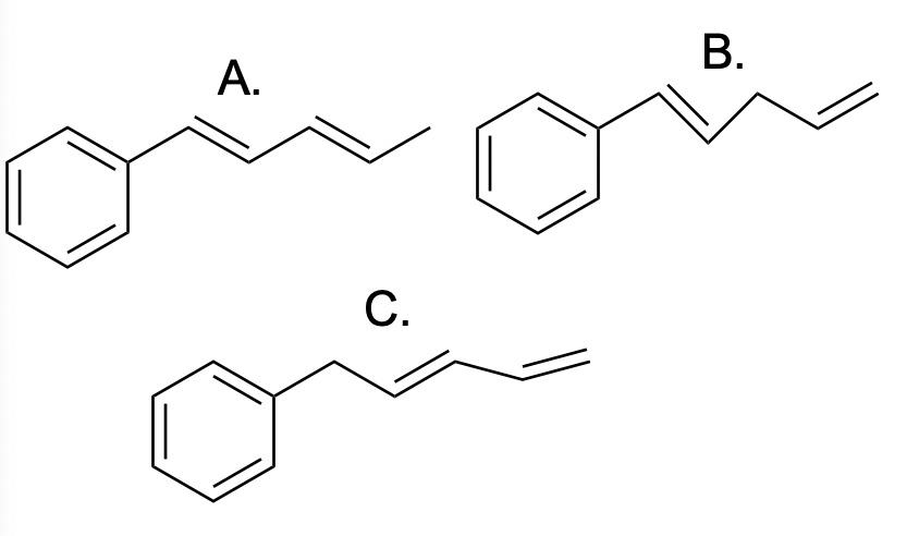 <p>Arrange these from shortest to longest</p>