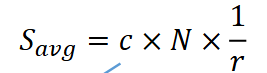 <p><strong>Why do we suddenly need another formula for Signal Rate with c in it?</strong></p>