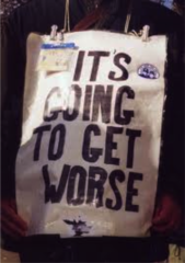 <p>to worsen</p>