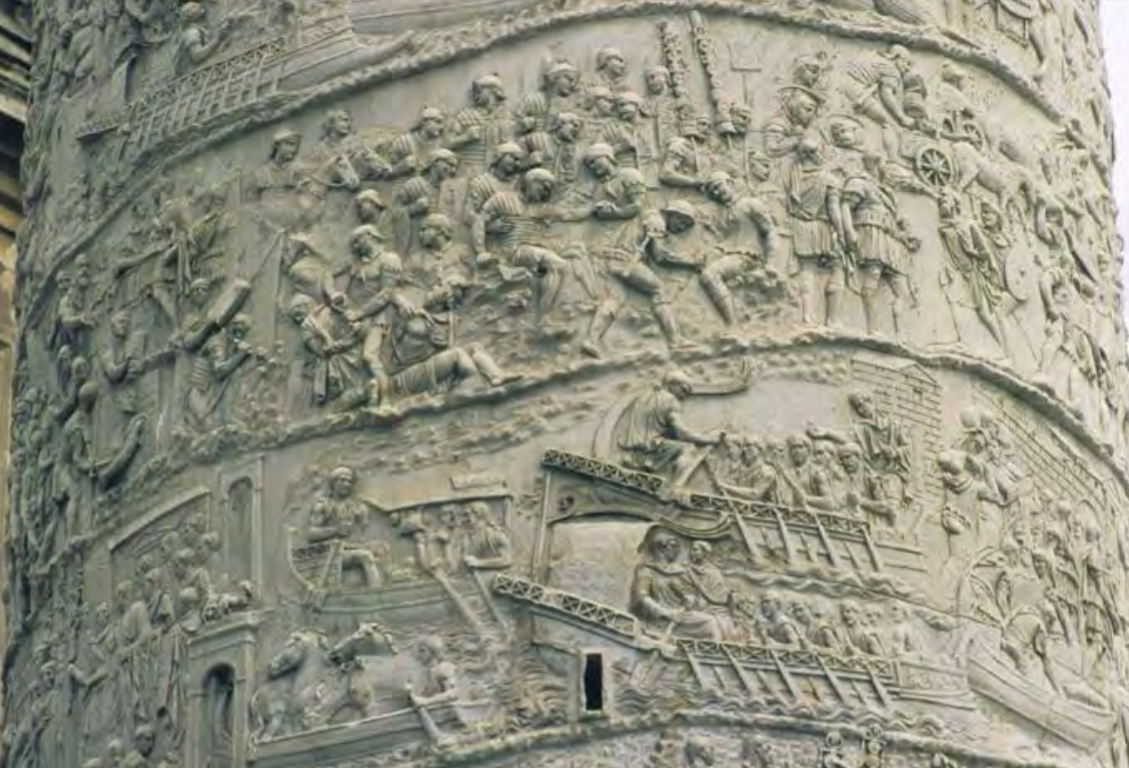 <p><strong>Column of Trajan</strong>, Rome, Italy, 113</p><p>CE, Patron: Emperor Trajan.<strong> Imperial</strong></p><p><strong>Roman</strong></p>