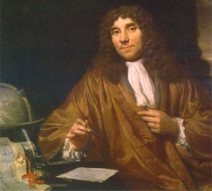 <p>made homemade magnifying glasses and became first person to observe single-celled organisms</p>