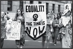 <p>a period of feminist activity that first began in the United States in the early 1960s and eventually spread throughout the Western world; later became a worldwide movement that was strong in Europe and parts of Asia, such as Turkey and Israel; focused on sexuality, family, the workplace, reproductive rights, and various legal and de facto inequalities</p>