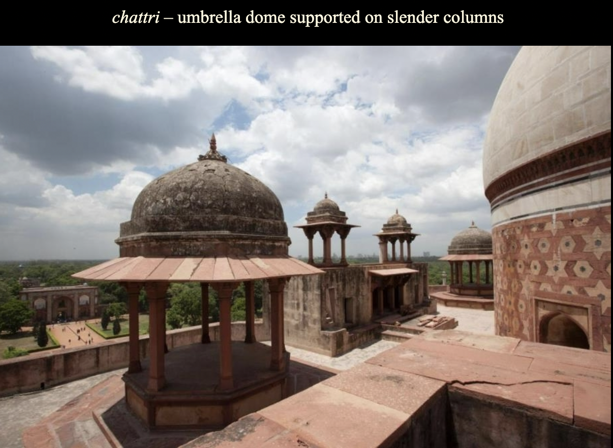 <p>“umbrellas”- an indigenous Indic element </p><p></p>