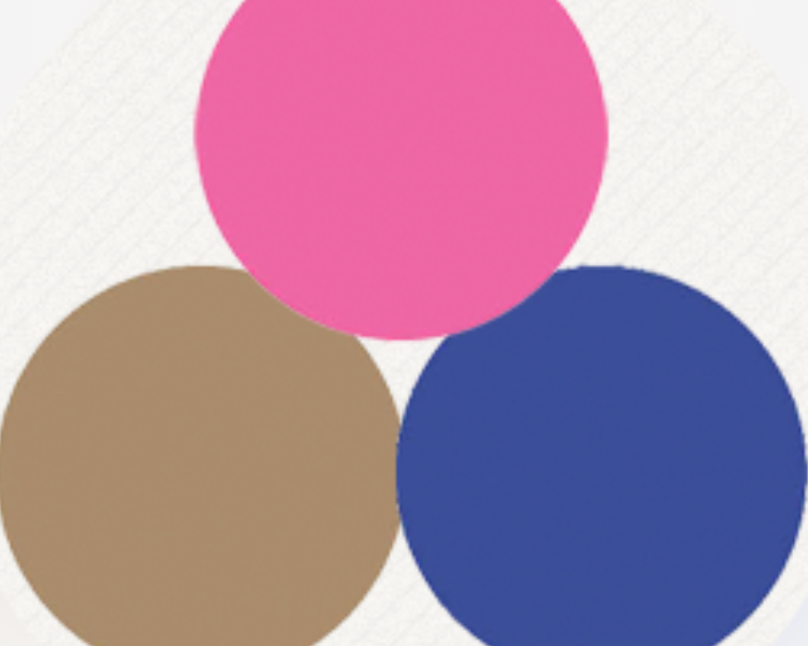 <p>Bronze, Pink, and Blue </p>