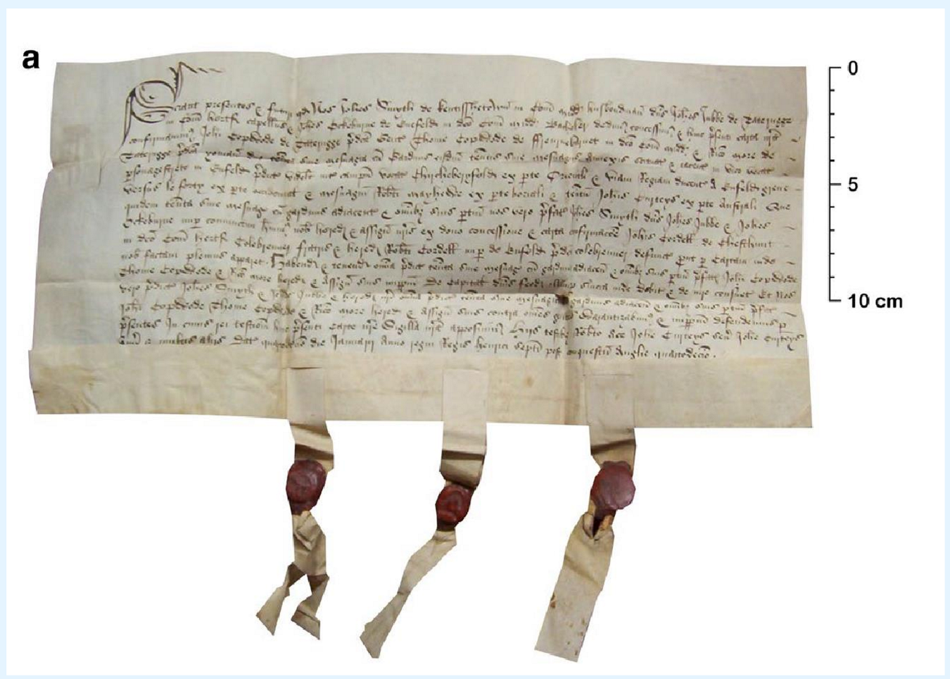 <p>Property deeds on sheepskin</p>