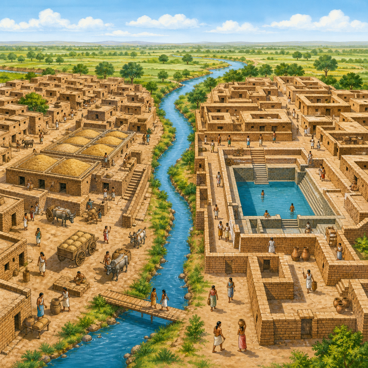 <p>Harappa and Mohenjo-Daro</p>