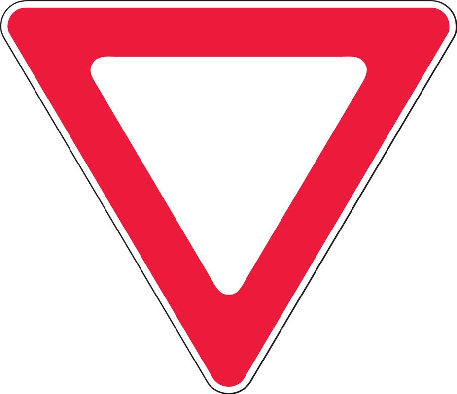 <p>2. THIS IS THE SHAPE AND COLOR OF A __________ SIGN.</p>