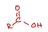<p>Carboxylic Acid (Add R group, change C=O group to C-OH)</p>
