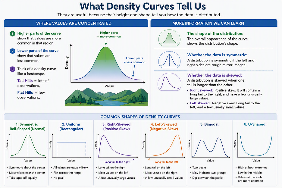 <p>What Does a Density Curve Show?</p>