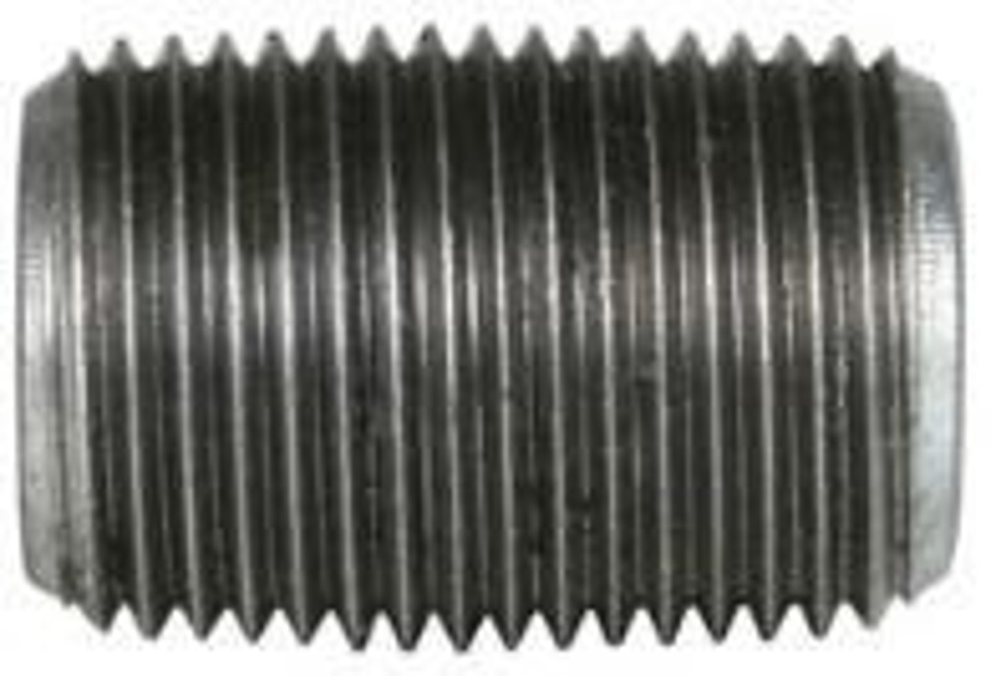 <p>A short length of pipe with external threads at each end; used to join couplings or fittings.</p>