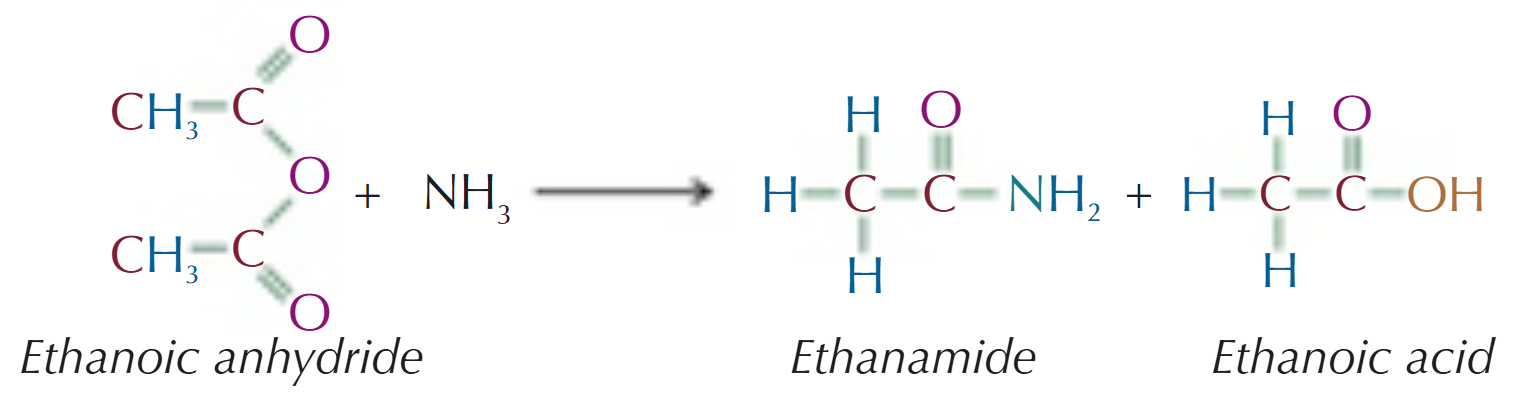 <p>Produce an amide &amp; a carboxylic acid  </p>