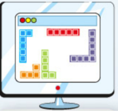 <p>I play games.</p>
