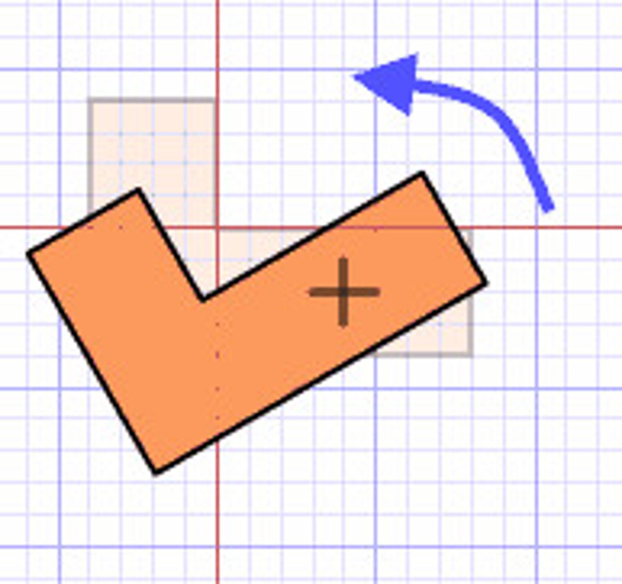 <p>a transformation of a figure by turning it about a fixed point called the center of rotation or axis</p>