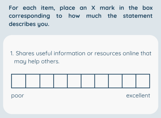 <p>This is an example of which specific type of Standard Rating Scale (Continuous Scales)?</p>